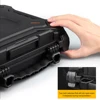 Tool Box Hard Carry Case Bag Waterproof Safety Carrying Case PU Portable Tools Suitcase Military Pistol Storage Bag & Foam Pads 5
