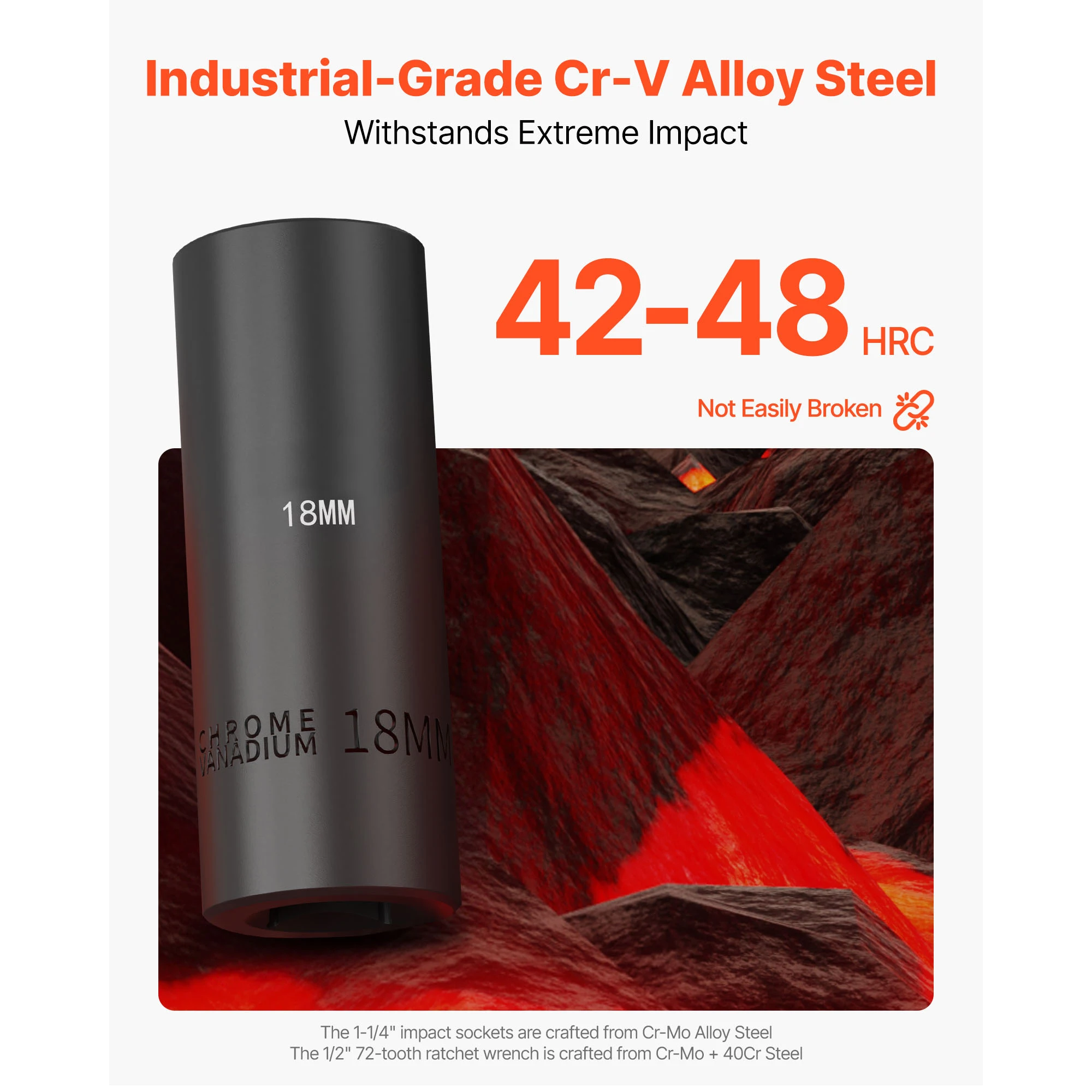 CR-V Steel Auto Repair Impact Socket Set