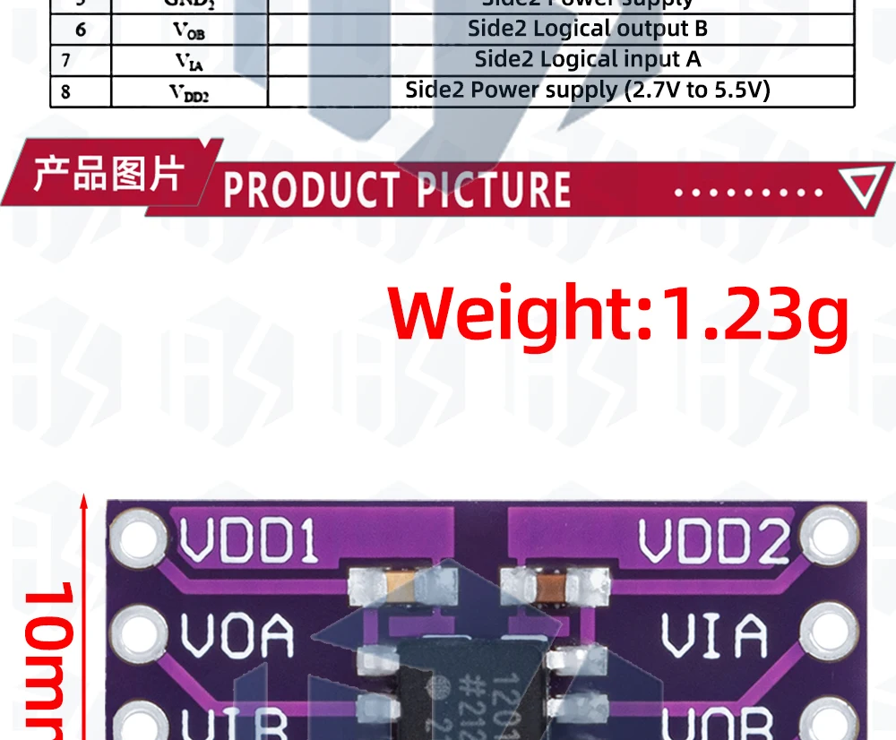 1~10PCS EGBO Magnetisches Isolationsmodul MCU1201 ADUM-1201 ADUM1201ARZ Magnetisch Isoliert anstelle des Optokopplers – Detail 13