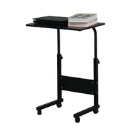 Removable P2 15MM Chipboard & Steel Side Table with Baffle Black 1