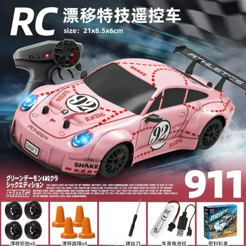 2.4Ghz RC Drift Car Remote Control 1:24 Scale Drifts Stunt Racing RTR Electric Radio Truck Vehicle Toys Gifts for Children Kids 6