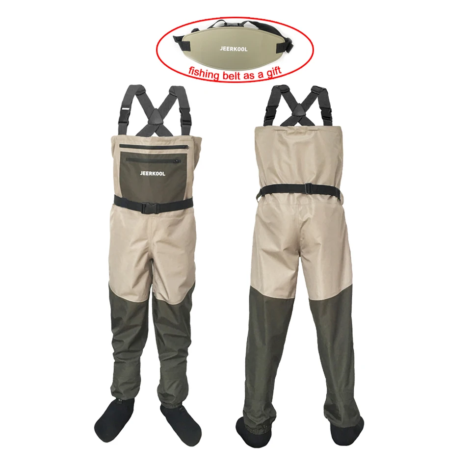 

3 or 5 Layer Fishing Waders Hunting Suit Waterproof Wading Pants with Neoprene Boots Waist or Chest Fly Fishing Clothes Overalls