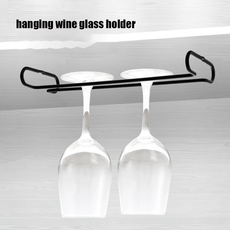 Single Wine Glasses Holder Bartender Free Ship Hanging Rack Under