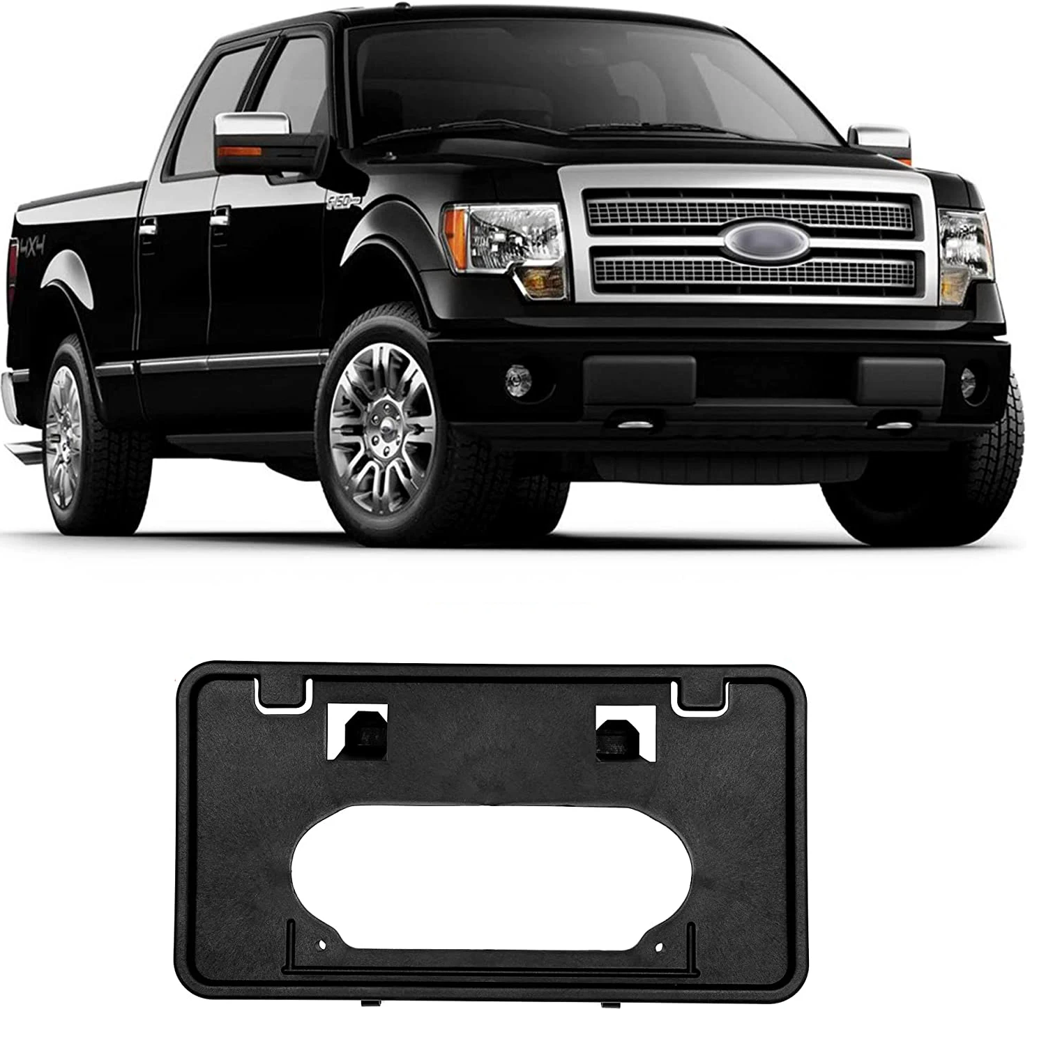 

Front Bumper License Plate Mounting Bracket Frame Holder For Ford F150 2009-2020