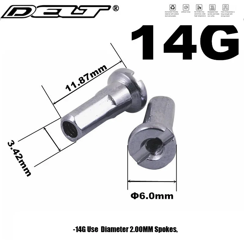 MTB Mountain Cycling Bicycle E-Bike Spoke Nipples 12/13/14G End Screw Bolt Nuts Copper Parts 36 Pcs Bike Accessories Bicycle Spokes Bike Spokes Nipples