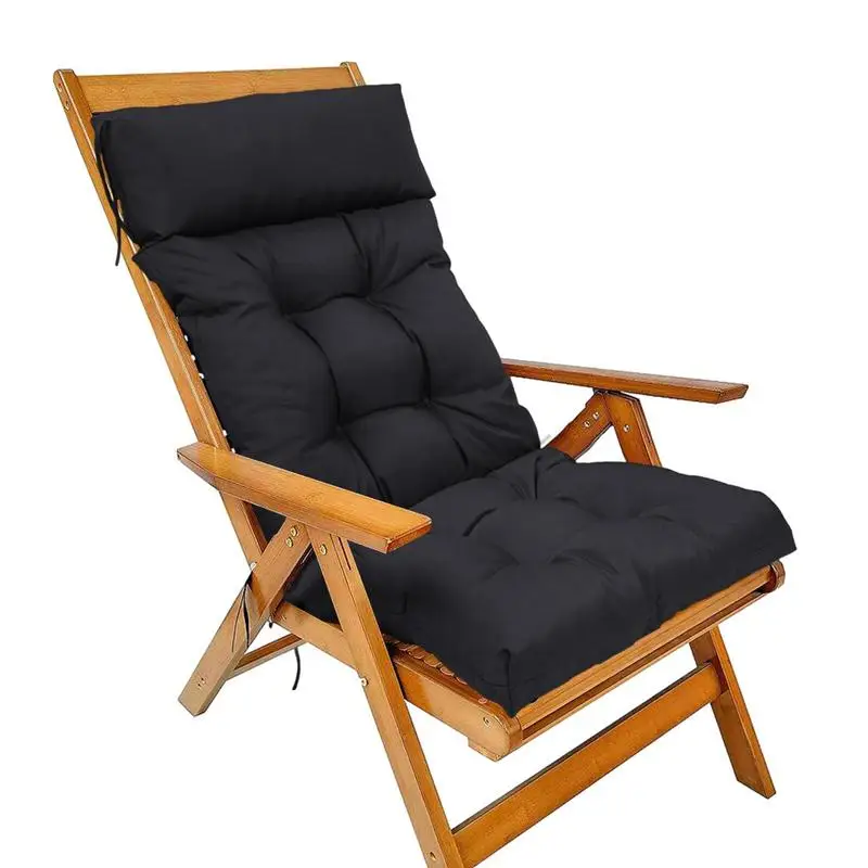 

Patio Chair Cushion Foldable Patio Furniture Cushions Pads Indoor Outdoor High Back Chair Cushion With Ties Tufted Replacement