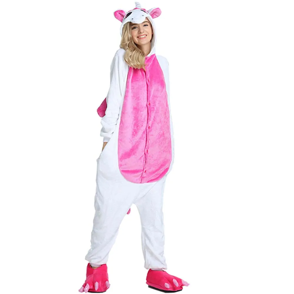 Kigurumi Pajamas Onesies Cosplay Pajamas Onesies Kigurumi Unicorn Cartoon Onesies Kids Children Animal Pajamas Jumpsuits Women Men Sleepwear Onepiece Anime Cosplay Costumes