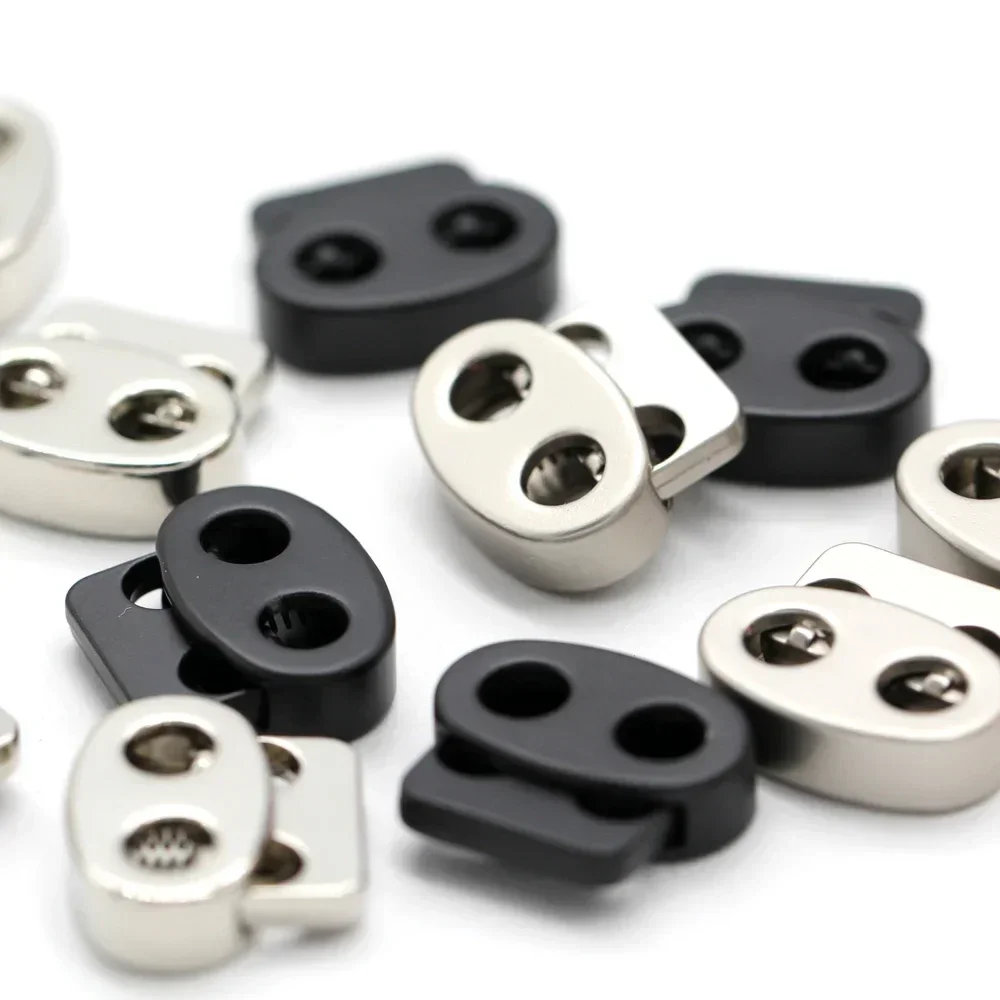 DOTOLLE-5Pcs-Oval-Metal-Cord-Lock-Rope-Stopper-Spring-Toggle-Clip-For ...