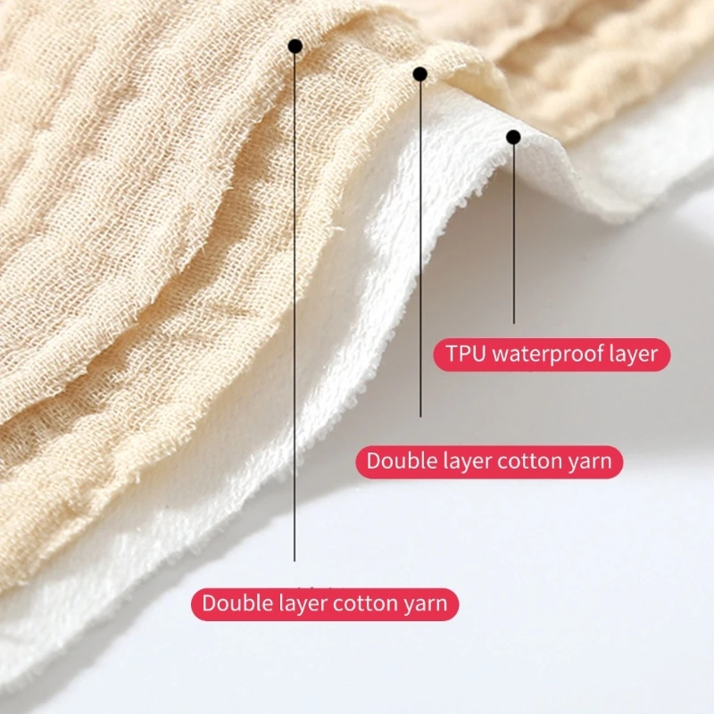 2 PCs New Waterproof Double Layers Cotton Gauze Baby Diaper Changing Pads Portable Breathable Newborn Nappy Changing Pad Liner