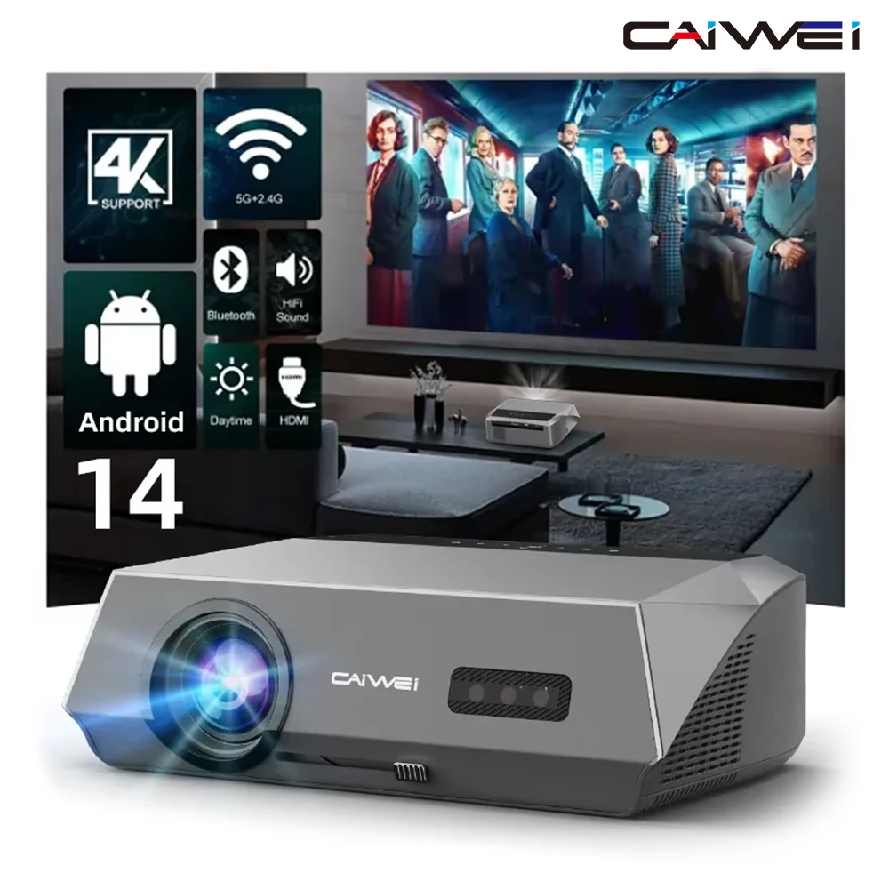 CAIWEI A10Q Projector 4K Full HD 1080P Home Theater Google CAIWEI A10Q Projector 4K Full HD 1080P Home Theater Google