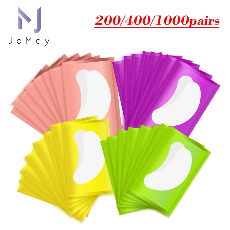 

200/400/1000pairs Eyelash Patches Hydrogel Gel Eye Patches Wholesale False Eyelash Extension Under Eye Pads Makeup Tools Gel Pad