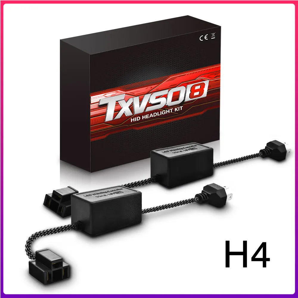 

H4 HID фонарь, комплект для преобразования фар Canbus без ошибок, анти мерцающий резистор светодиодный (2 шт.)