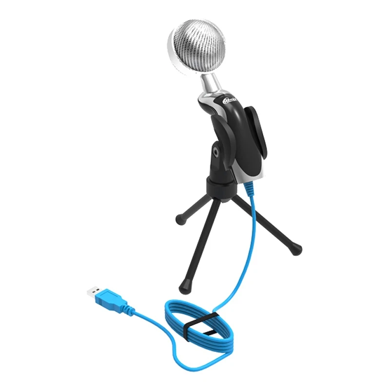 Микрофон RITMIX RDM-127 USB Black (Конденсаторный 50-16000 Гц 2200 Ом 30 дБ вокальный) | Электроника