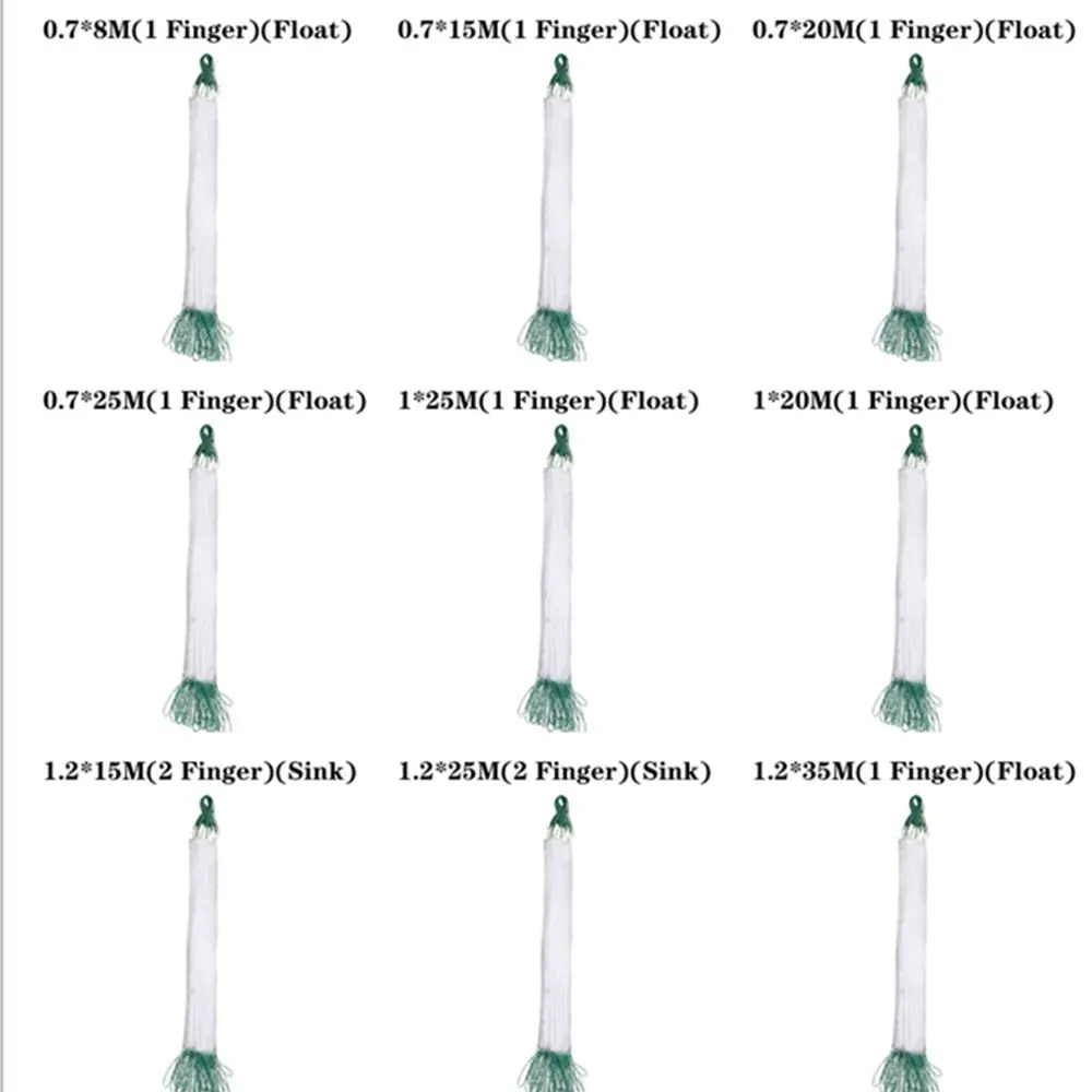Filet de pêche en nylon avec cordon de serrage 5,4 m, filet d'appât de 18 pieds