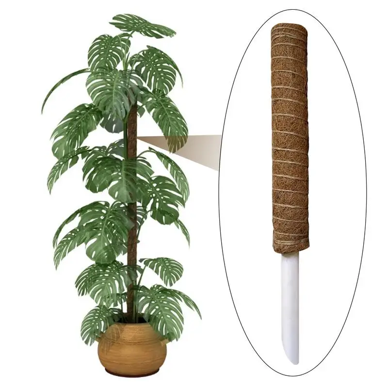 304050cm Natural Coconut Palm Stick Plant Climbing Frame Home Garden Balcony Creeper Support Frame Greenhouse Flower