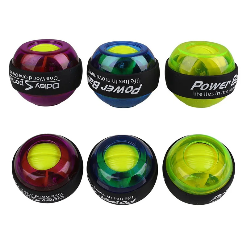 LED Wrist Ball Trainer Gyroscope Strengthener Gyro Power Ball Arm Exerciser Exercise Machine Gym power ball Fitness Equipment