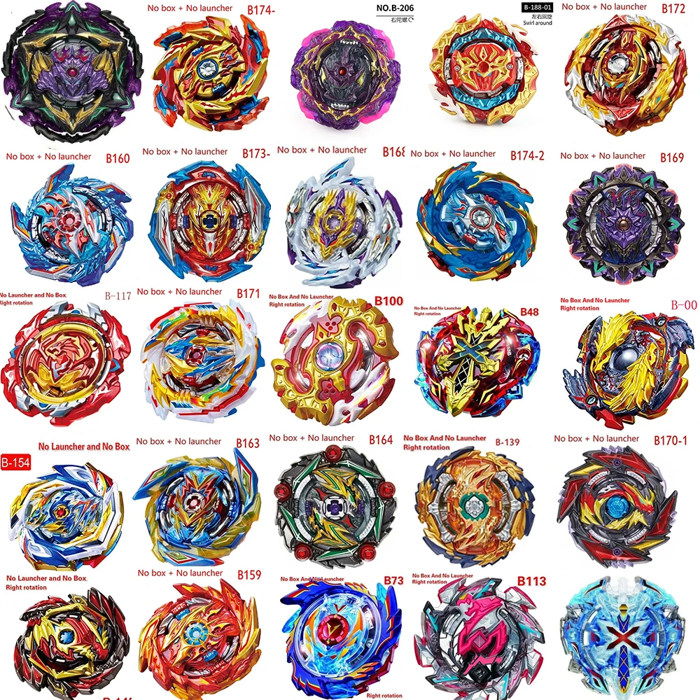 Spinning Top Bayblade Burst Gyro B193 B174 B175 169 Bulk Blade Blades Metal Fusion Bayblade High Performance Battling Top Toys