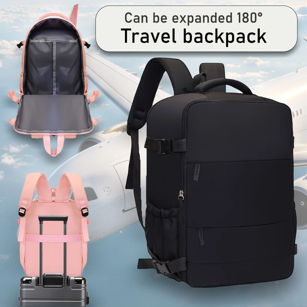 Reiserucksack mit mehreren Taschen und Schuhtasche, 16-Zoll-Laptop-Tagesrucksack, leichter Handgepäckrucksack für den täglichen Gebrauch und Reisen