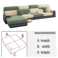 Thicken Elastic Sofa Cover For Living Room Solid Color Furniture Protector Sofa Cushion Cover slipcover Removable Couch Covers 3