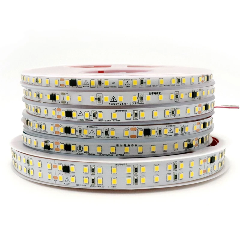 Led Strip Light 220V SMD2835 120Led/m Waterproof Flexible Light Outdoor  Home Christmas Festival Decoration Lighting Strips - AliExpress