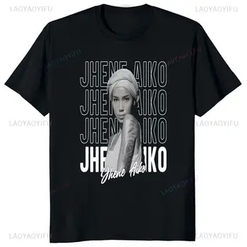 90's Streetwear Jhene Aiko Printed T-shirt Top Summer Trend Harajuku Short Sleeved Unisex Shirt Graphic Oversized T-shirt