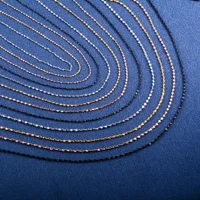 Dainty Women Necklace Glitter Cable Chain Stainless Steel Jewelry Accessories on Neck Collar for Ladies Choker DIY Gift 4