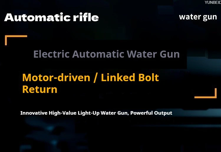 Elektrisk vattenpistol med led-lampor och kontinuerlig eldgivning_voghion.com