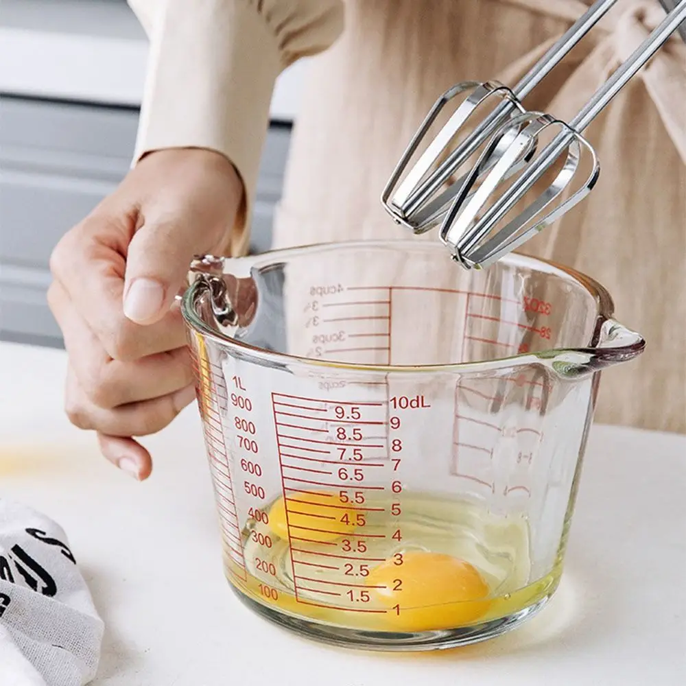 Description Picture 6 of item1 Pc Glass Liquid Measuring Cups Transparent Glass Milk Cup Heat-proof Large Capacity Easy To Clean Diy Cooking Accessories
