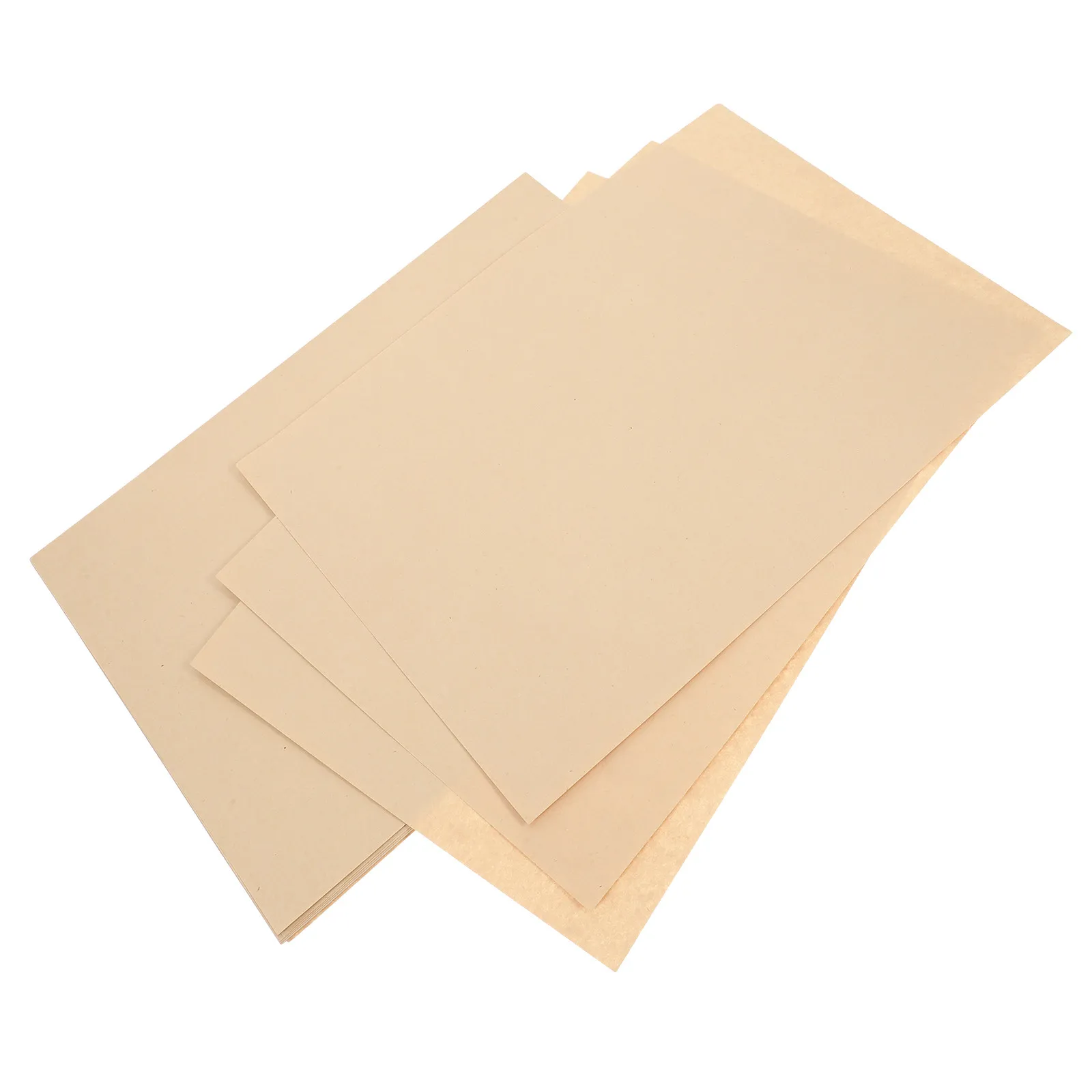 50Pcs A4 표백되지 않은 밝은 갈색 양피지 DIY 편지 봉투 인증서 졸업장 90G 용 레트로 필기 용지