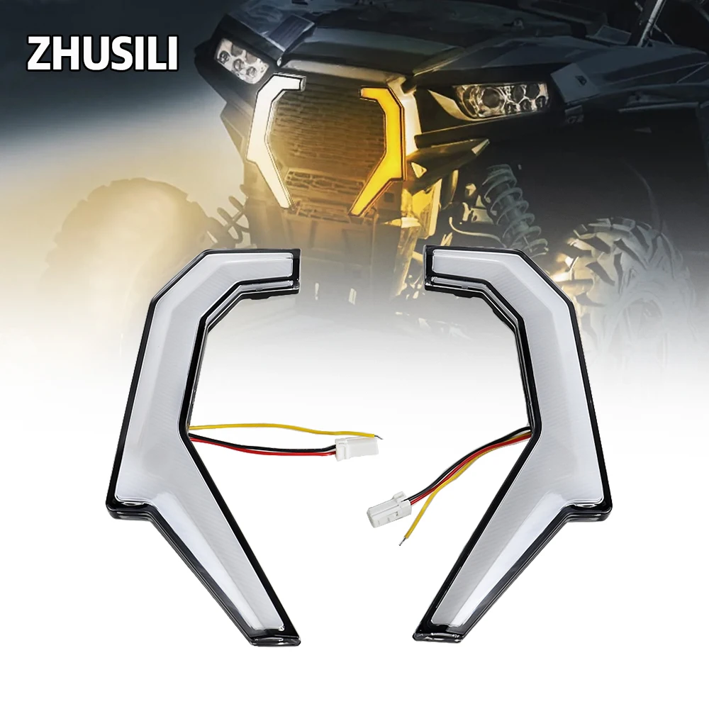 

ATV UTV Turn Signal Fang Light DRL For Polaris RZR XP 4 1000 2014 - 2018 RZR 900 XC 900S LED Accent Front Signature Lights