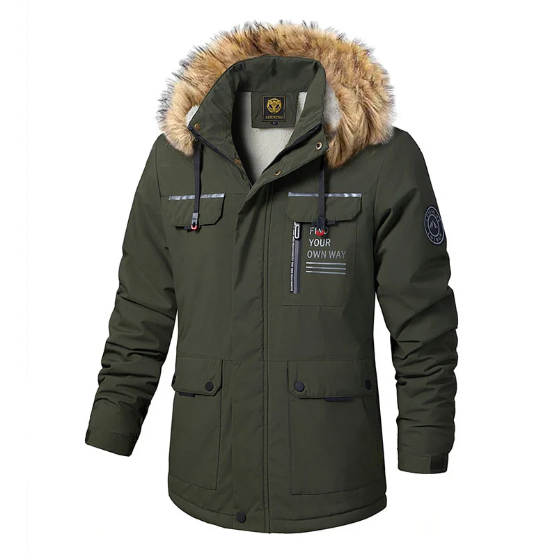 Jackets & Coats Winter Jacket Parkas Hunting Clothes Military Jacket Men Camping Heavy Mountaineering Sports Cardigan Retro