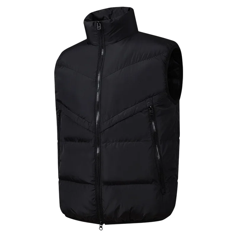 New Fashionable Top Brand Men's Motorcycle Rider Vest Thickened Back Cotton Liner For Autumn/Winter Warm Racing