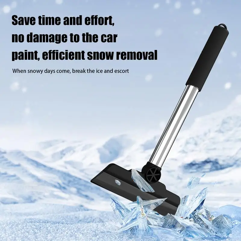 Ice Scraper Snow Brush Snow Removal & Frost Remover Compact Ice Scraper Frost Removal Tool Windshield