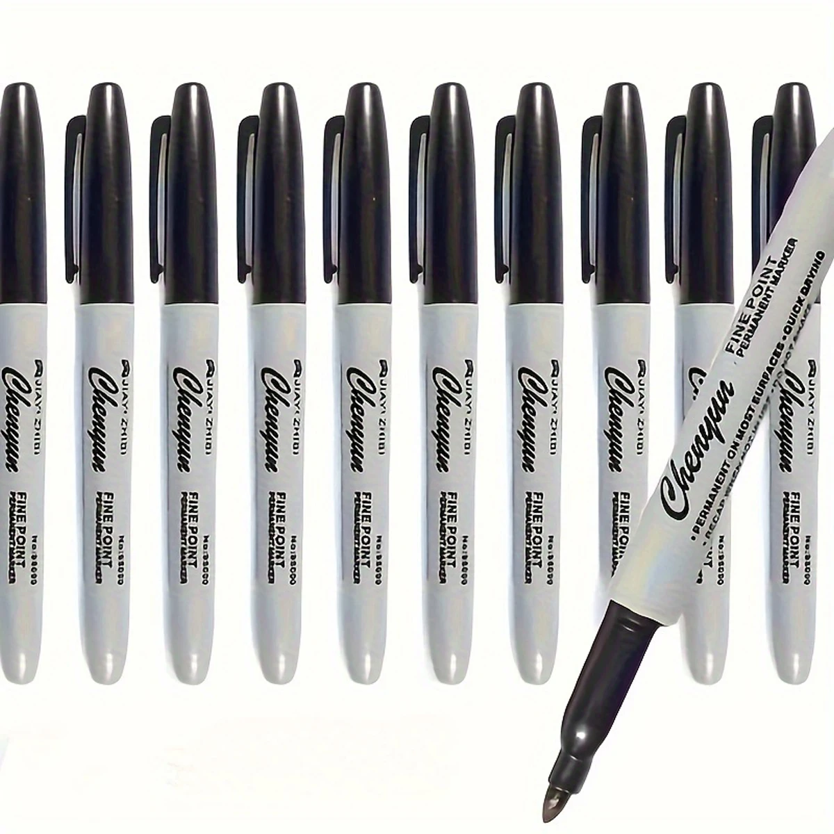 10 pennarelli colorati permanenti, pennarelli resistenti, ideali per scrivere, disegnare e progetti artistici in classe, in ufficio - immagine 5