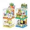 SpongeBobs SquarePants Series Building Block Box Beechburg Assembly PuzzleAnime Cartoon Room Model Assembly Toy  Boy Girl Gifts 1