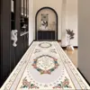 European Style Floral Carpets Corridor Hallway Longe Area Rugs Stairway Runners Customizable Floor Mats Home Porch Entry Doormat 3