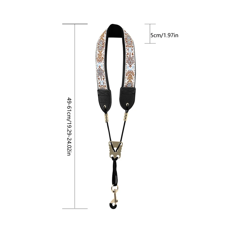 

Ремень для саксофона, шейный ремень для саксофона с мягким поясом для саксофона, подходит для тенора, кларнета, гобоя-саксофона