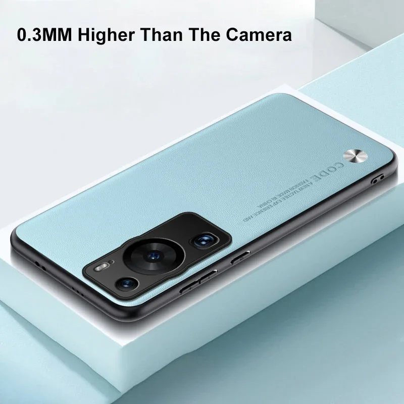 Luxury PU Leather Matte Silicone Full Protection Phone Case