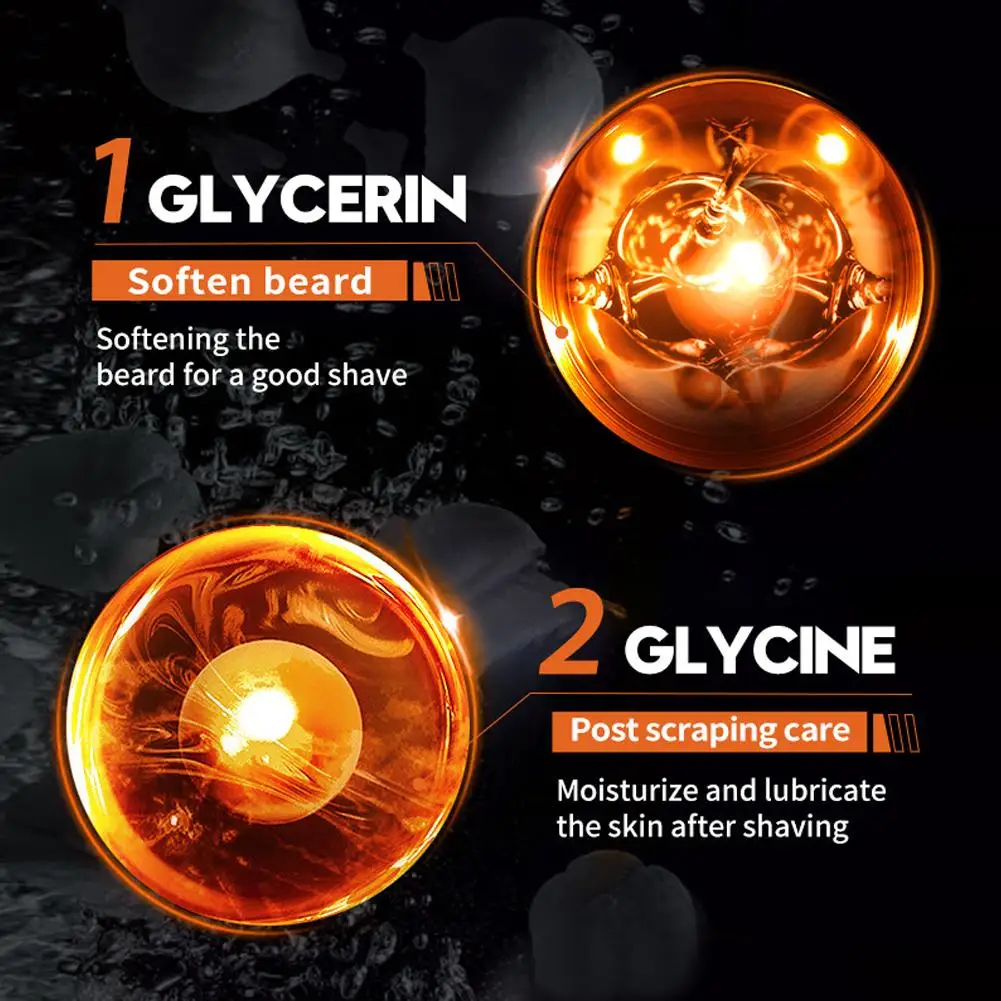 60ML Shaving Gel Shaving Smooth Softening Beard Roots Cleanses Shave Cream Shave Gel Smooth Cream For Men