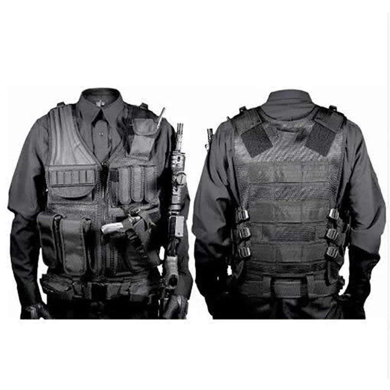 사냥 보안복 스와트 전술 조끼 스와트 재킷, 체스트리그 멀티 포켓 SWAT 육군 CS 사냥 조끼, 캠핑 액세서리