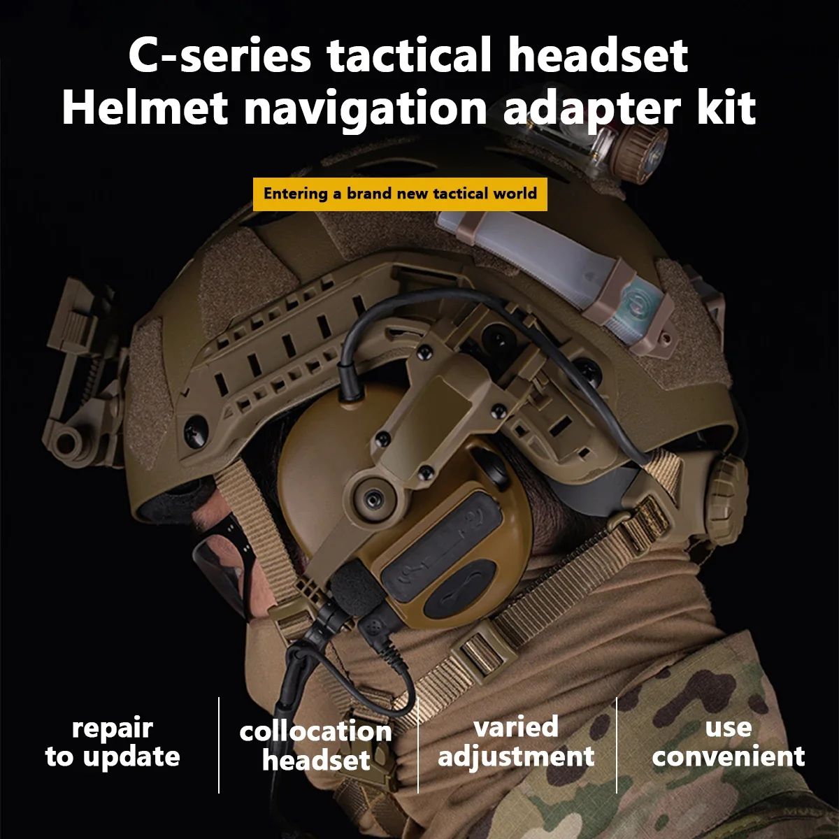 Tactical OPS CORE ARC/Wendy M-LOK Rail Airsoft M32 M31 Fast Helmet Mount Adapter For COMTAC III Shooting Headset Accessories