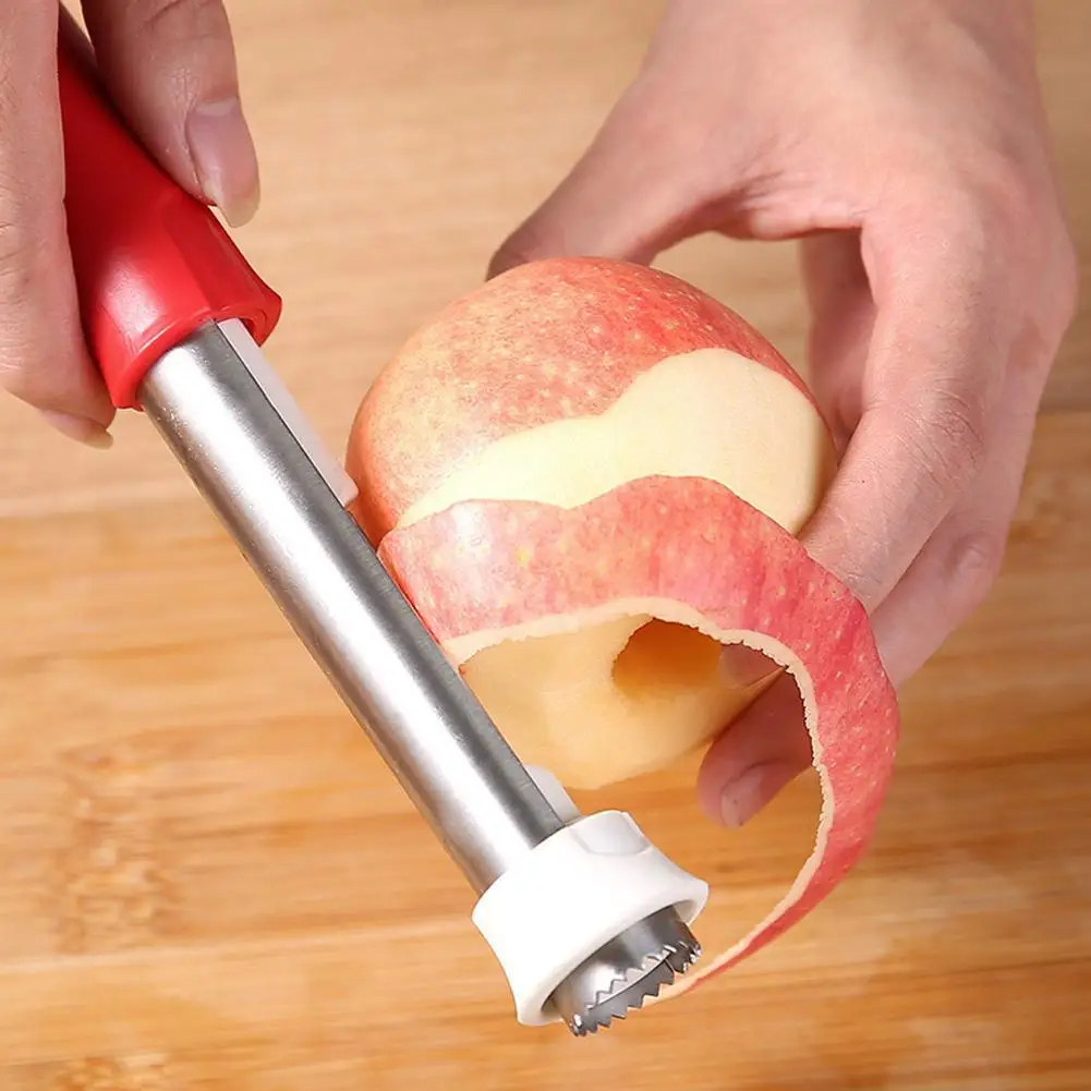 

Apple Corer Бытовая Овощечистка из нержавеющей стали, практичная многофункциональная Овощечистка, два в одном