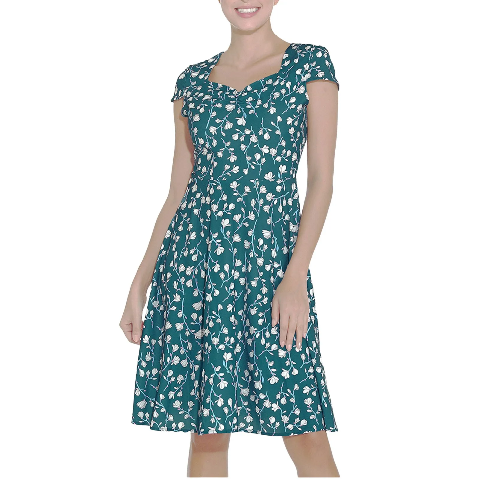 

Casual Stripe Dresses for Women New Women's Summer 2023 New French Vintage Dress Square Neck Printed Dress In Stock Summer Tunic