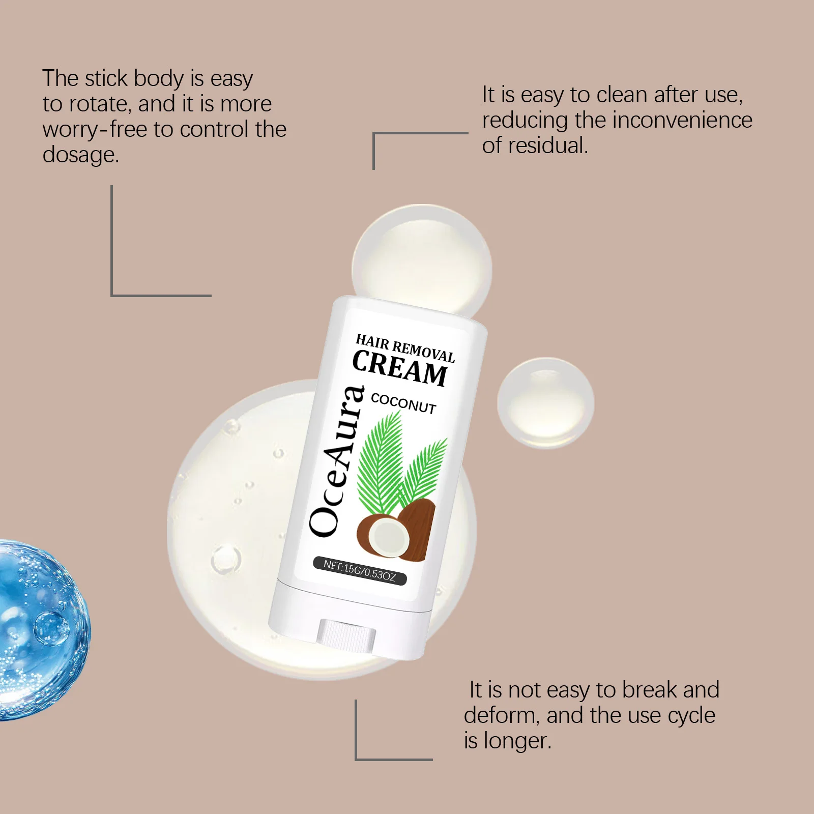 Hair Removal Stick For Women Mild Care Refreshing Moisturiser_voghion.com