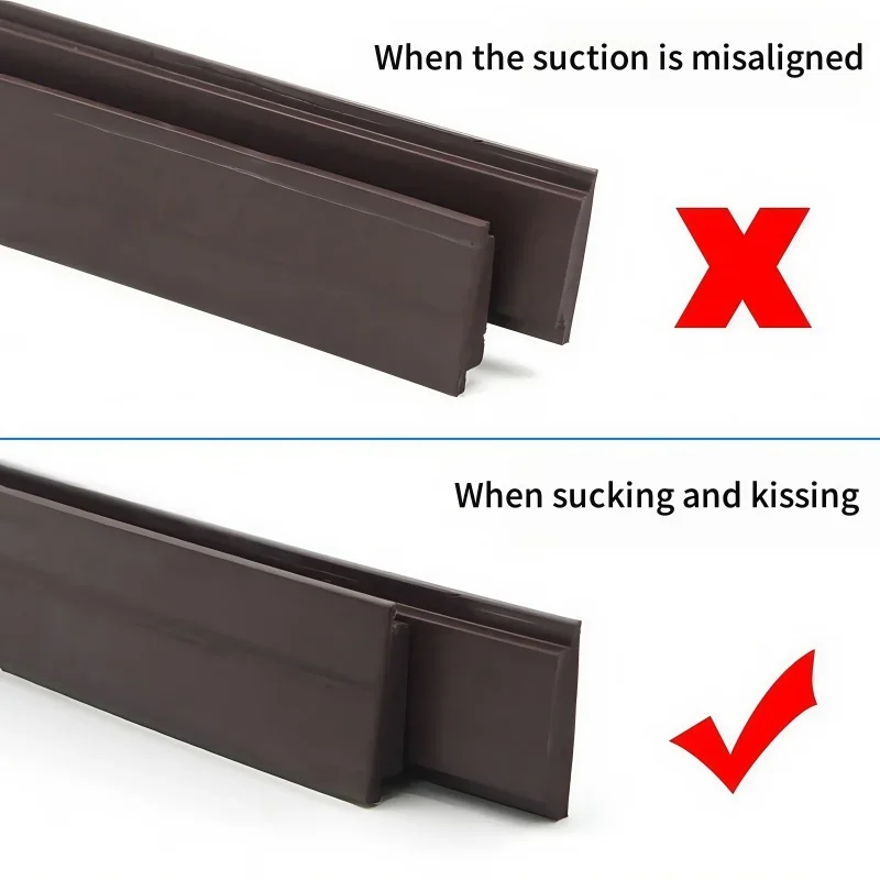 1-5 Meters/lot wardrobe door magnetic self-adhesive sealing strip door dustproof anti-collision rubber magnet sealing strip Door seal strip sealing strip tape sealing strip rubber seal strip rubber door weatherstripping door weatherstripping door draft stopper silicone seal strip