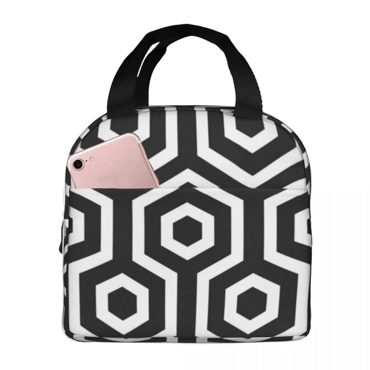 

Mono Hexagonal Thermal Insulated Lunch Bag Insulated bento bag Lunch Container Food Handbags Leakproof Tote Lunch Box Office