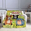 The Little Mole Blanket Flannel Friends Together Cozy Soft Fleece Bedspread Classic Cartoon Blanket Gift for Children Kids 1