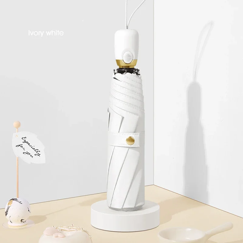 مظلة معززة بـ 8 عظام، مظلة رجال الأعمال قوية ومتينة مقاومة للرياح، مظلة واقية من الشمس مضادة للأشعة فوق البنفسجية للنساء