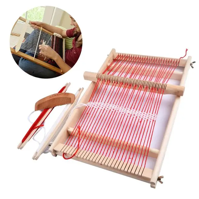 Fa Varrógép Szövőkészlet Kézzel Készített Szövött Öltöny - Image 2