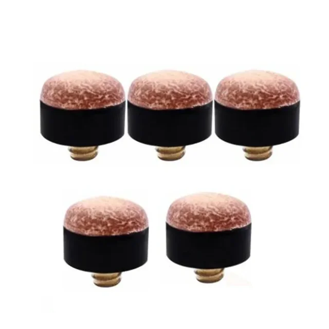 5/10Pcs Screw In Cue Tips Snooker Pool Billards Tip Head Parts Economic Pool Table Club Snooker Pool Cue Accessories Red Leather 1